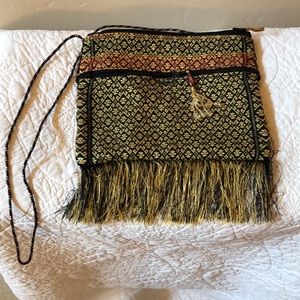 Ethnic small tote bag.